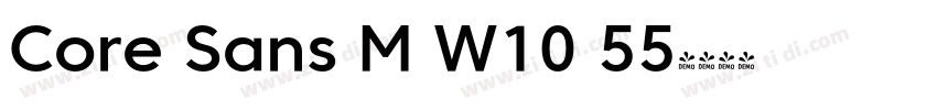 Core Sans M W10 55字体转换